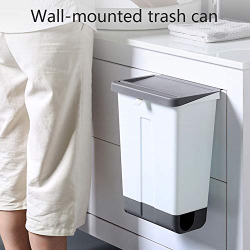 Skimt smeće limenka kupaonica kuhinja smeće limenka plastična zidna kanta za smeće otpad recikliranje kompost kante za smeće držač