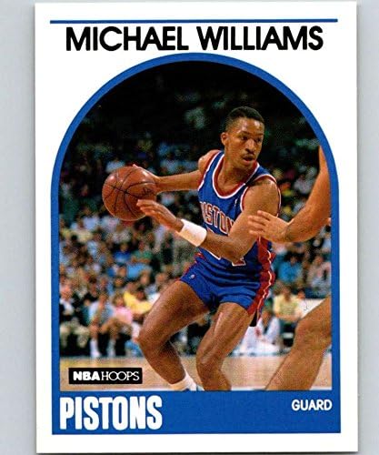 1989-90 Hoops košarka 224 Micheal Williams RC Rookie Card SP Kratki tisak Detroit Pistons Službena NBA trgovačka kartica