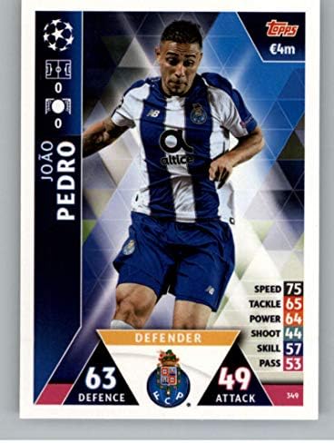 2018-19 Topps UEFA Liga prvaka Attax 349 Joao Pedro FC Porto nogometna trgovačka karta