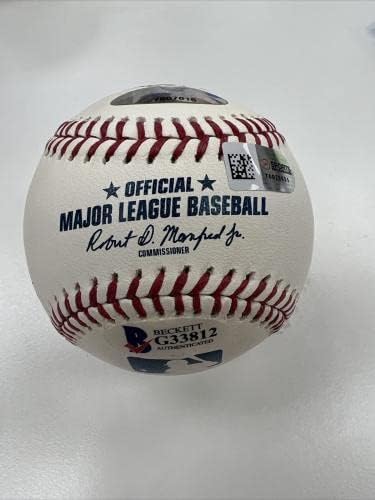 Lee Smith potpisao je jako upisani stat bejzbol Beckett & Tristar Certified - Autografirani bejzbols