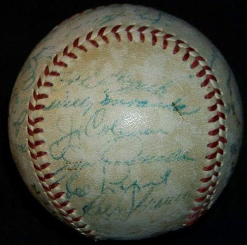 1954. NY Yankees tim potpisao bejzbol Mickey Mantle Yogi Berra 24 Autos JSA Loa! - Autografirani bejzbol