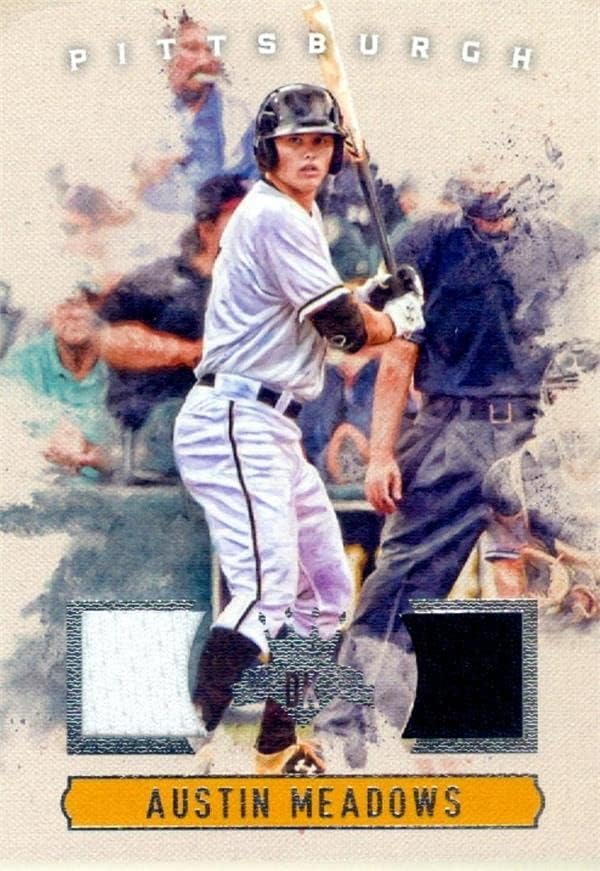Austin Meadows igrač istrošen dres patch bejzbol kartica 2017 Panini Diamond Kings dkmam - MLB igra korištena dresova