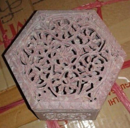 CraftSlook sapun kamen ručno izrađen mramorni nakit kutija 4 x 4 inč