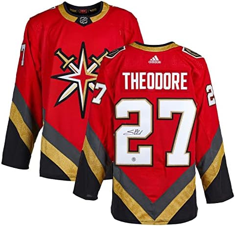 Shea Theodore Vegas Golden Knights potpisali su obrnuti retro adidas dres - Autographd NHL dresovi