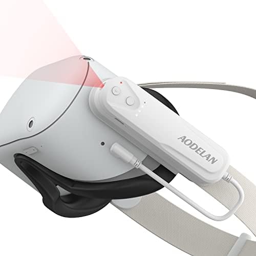 Aodelan IR Illuminator s baterijskim paketom za Oculus Quest 2, prijenosni punjač od 5000mAh, 2 razine infracrveno svjetlo, Poboljšanje