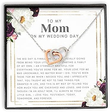 Poklon majke mladenke, vjenčanje za mamu, poklon majke mladenke od kćeri, mama hvala poklon, ogrlica od ružičastih zlata, ogrlica za