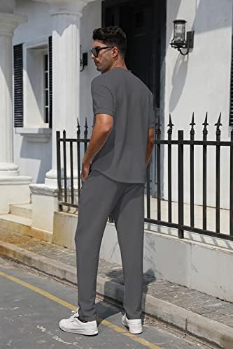 FZNHQL modni muški tracksuits 2 komada casual atletski jogging odjeća kratka/dugih rukava odijela za muškarce set