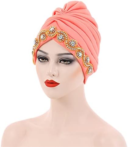 Pdgjg modne ručno izrađene perle hidžab kapica vjenčanje turban žene pletenica glava dame glave omotava poklopci za žene