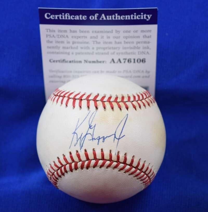 Ken Griffey Jr PSA DNK Rani autogram American League Oal potpisao bejzbol - Autografirani bejzbols