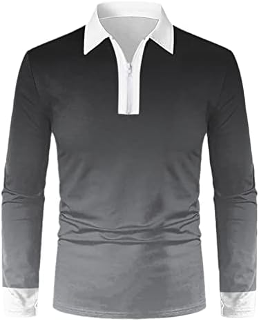 BEUU ZIPPER POLO majice za muške, jesenje ljetne prugaste tanke fit majice s kratkim rukavima Poslovanje casual vrhova za radnu odjeću