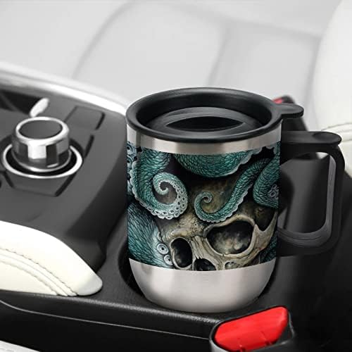 Lubanja 14 oz putnička kava šalica vakuuma od nehrđajućeg čelika s poklopcem