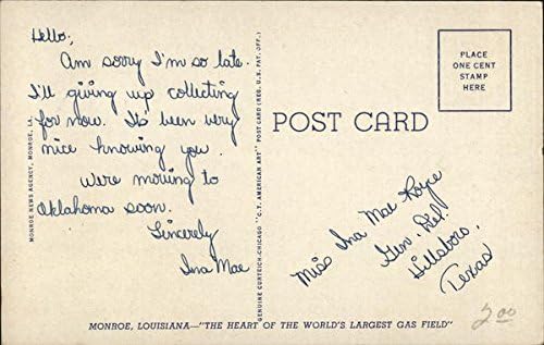 E. A. Conway Memorijalna dobrotvorna bolnica Monroe, Louisiana LA Originalna antička razglednica