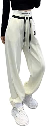 Keusn visoki struk rasteznih teretnih hlača Y2K Baggy Padobrane hlače za žene Y2K vježbanje teretnih hlača s džepovima trenerke