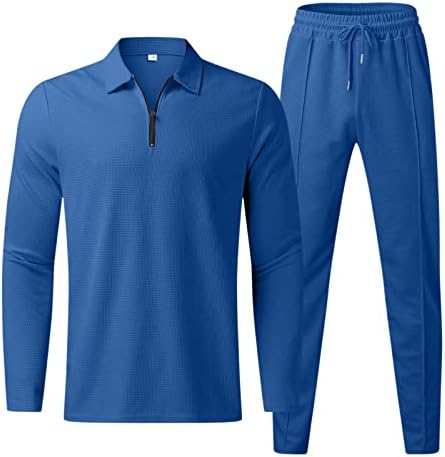 Muški setovi s 2 komada Outfits Shirt Fashion TrackSuits casual set plus veličina dugih rukava i hlača Set muški kasutni odijelo