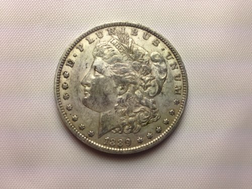 1889. morgan srebrni dolar mint-o xf