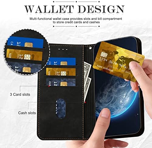 Torbica za novčanik s torbicom za novčanik s držačem za kartice, torbica od PU kože, postolje s magnetskim zatvaračem, preklopna torbica