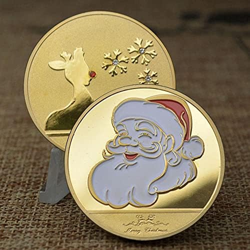 Omiljeni kovanica komemorativna kovanica božićni jeleni zlatni medalja od medalja virtualni novčić Coin Coin Bitcoin kolekcionarski