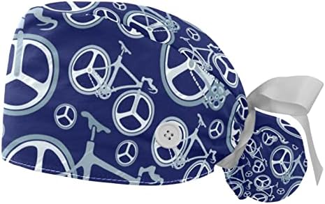 Irolskdnfh Radna kapa s gumbima za žene, biciklistička pozadina pamučni znoj bučni čipkasti šešir