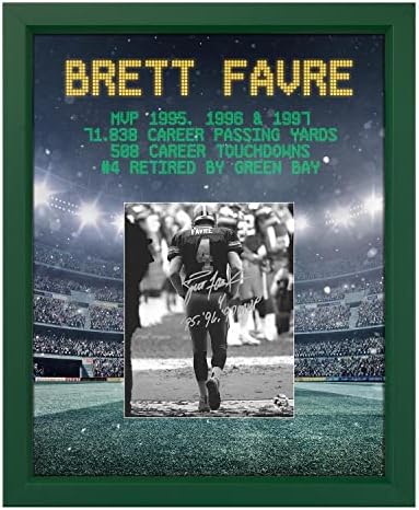 Brett Favre potpisao grafički grafički stadion Green Bay Football Stadium 19x23 - Autografirani nogomet