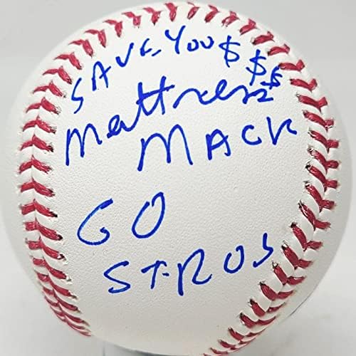 Jim madrac Mack McIngvale potpisao 2022 Astros World Series Baseball PSA/DNK - Autografirani bejzbol