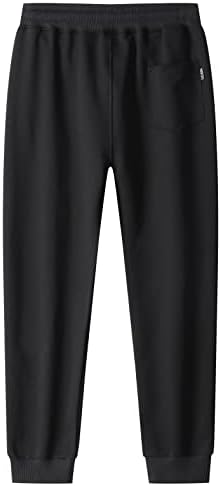 Kihatwin Big Boy's Teen Zip joggers hlače casual teretana za vježbanje Atletske hlače sužene trenirke s džepovima