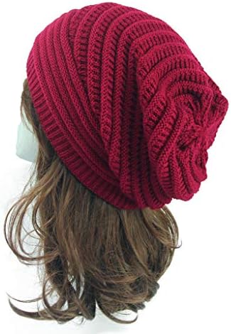 Muškarci Žene Slouchy topli šeširi za kukičane pletene predimenzionirane, jesen jesenski zimski vanjski solidni kape za spajanje kapu