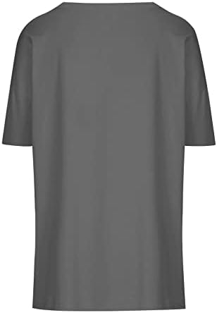 Ženske kratke rukave Topsbasic Čvrsta ležerna labava košulja modne majice okrugli vrat kratki rukavi bluza
