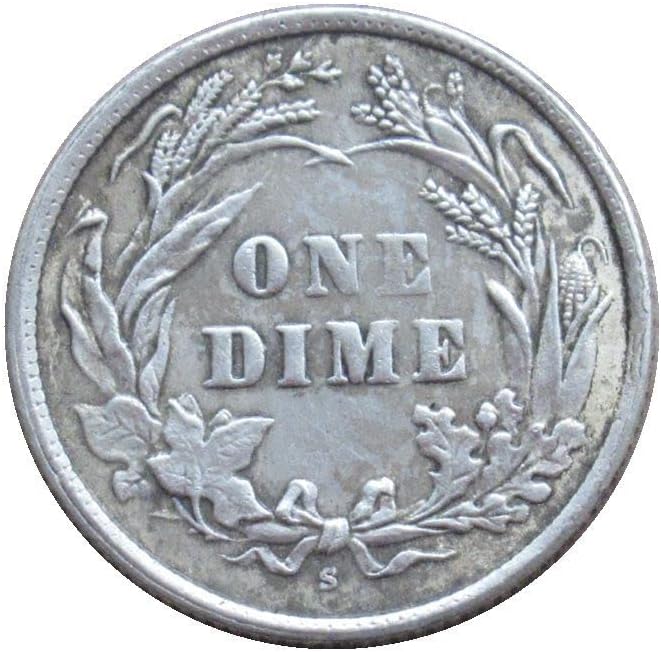 Američki brijač 10 Cent 1897 Srebrna replika replika komemorativna kovanica