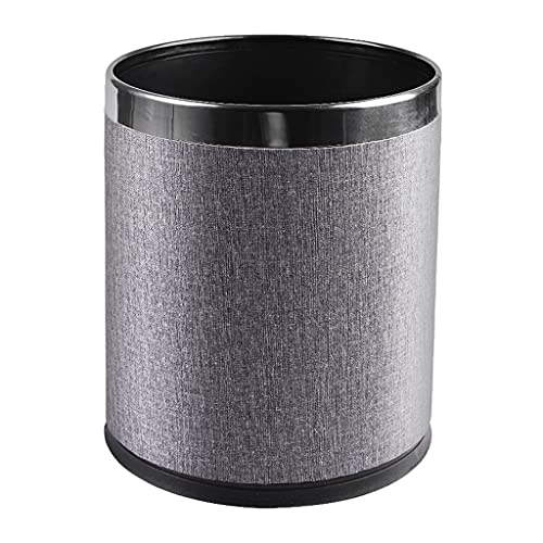 Kante za smeće bucket bucket dvoslojna metalna kanta za smeće cilindričnog oblika pogodna je za kuhinju dnevnog boravka i ured
