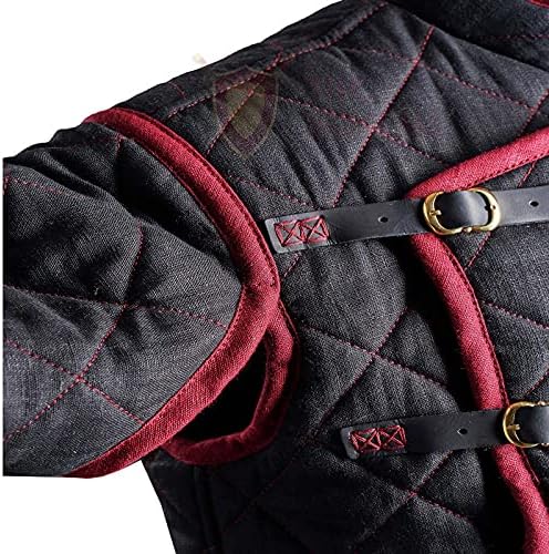 Srednjovjekovni gambeson debeli podstavljeni kaput Aketon jakna oklopni pamučni tkanine