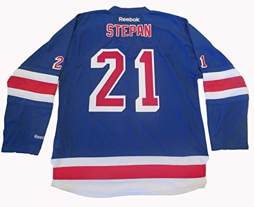 Derek Stepan Autografirani prilagođeni dres s dokazom, slika Dereka koji potpisuje za nas, Stanley Cup