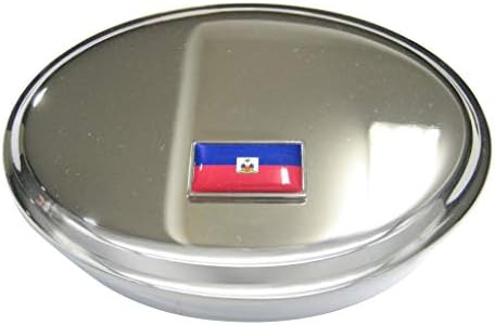 Tanko granična republika republika Haiti zastave ovalna kutija nakita