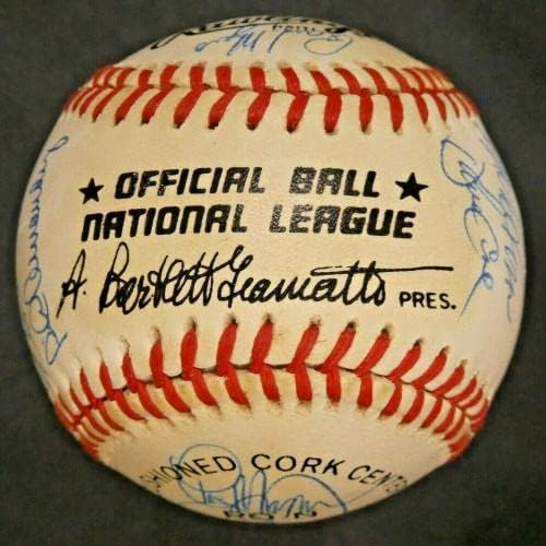1987. Mets tim potpisao je bejzbol 29 potpisa Službeni Bart Giamatti NL bejzbol - Autografirani bejzbol