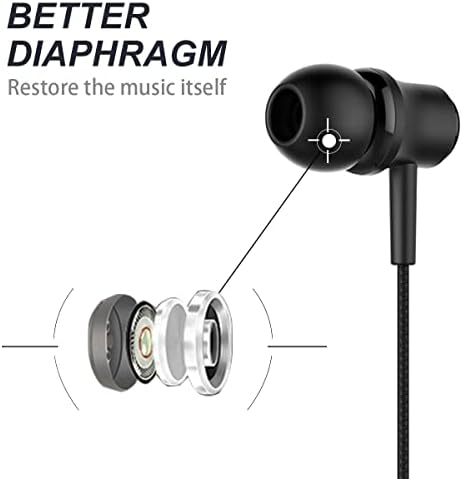 Slušalice za uši slušalice 4 pakiranja, ožičene ušne slušalice za mp3 mpn mp4 iPod iPhone Samsung s okruglim utikačem za slušalice