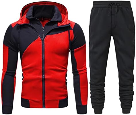 Muškarci jesenski i zimski set Slobodno ušivanje patentnih zatvarača hlače Sportske setove uzorkane jakne za muškarce