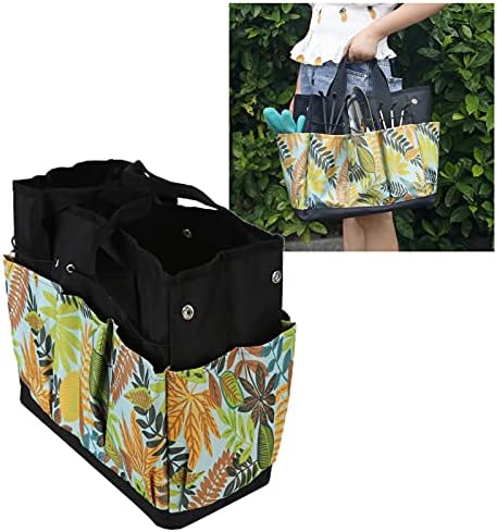 Vrtna torba za Tote, torba za vrtni alat s cvjetnim tiskom, višenamjenska Prijenosna torba za pohranu u vrtu, torbica s džepovima