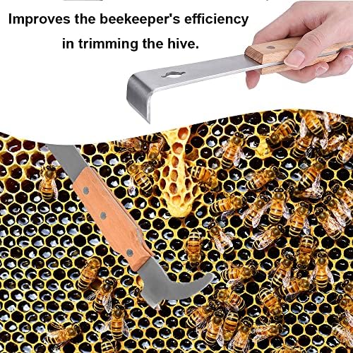 Strugač za pčelinju košnicu višenamjenski podizač okvira pčelinje košnice alat za sakupljanje meda i čišćenje košnice od nehrđajućeg