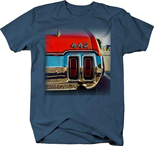 Olds 442 Chrome Bumper ispušni logotip mišićni automobil Art Vintage majica za muškarce