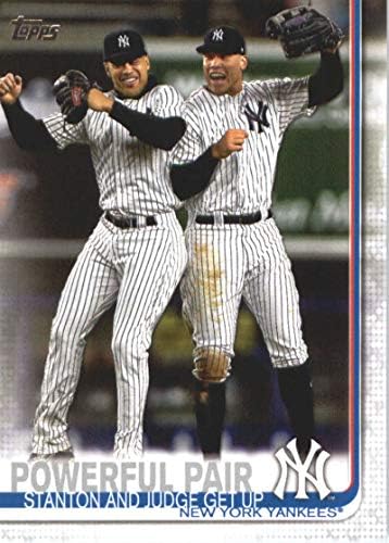 2019. Topps 444 Giancarlo Stanton/Aaron sudac New York Yankees Baseball Card