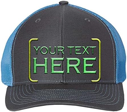 Mato & Hash prilagođeni šeširi sa svojim tekstom ovdje | Vezeni šešir za posao | Kamiondžija Richardson 112