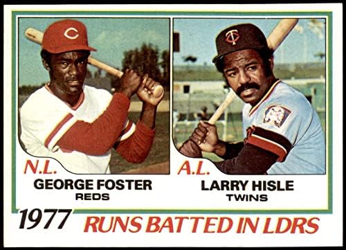 1978. Topps 203 RBI vođe George Foster/Larry Hisle Cincinnati Reds/Twins NM Reds/Blizanci