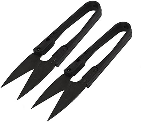 2pcs crni proljetni dizajn mini-mumbo-oblikovani šav od pređe za vez, rezanje krojačkih zanatskih škara, rezači žice (2 jedinice) mumbo-oblikovani