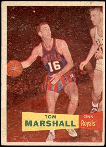 1957. Topps 22 Tom Marshall Rochester Royals-BSKB VG Royals-BSKB Western Kentucky
