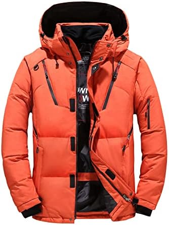 Zimske jakne muške zgužnice podstavljene parka jakne prekriveni krzneni ovratnik s snježnim skijaškim kaputom premašuju džepovima