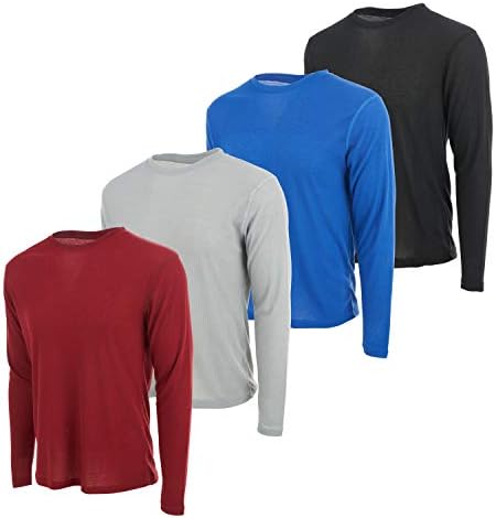 Muška košulja s termalnom dugim rukavima - Henley gornji sloj za majice i jakne - Lagana termička košulja Mens - 3 i 4 paket