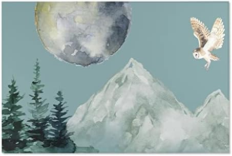 Planinski vrtić i dječji prostirki, dekor planinskih vrtića, dekor šumske spavaće sobe 36 × 24