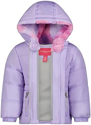 Londonska magla za bebe djevojke s kapuljačom zimski kaput s odgovarajućim trakom za glavu